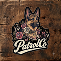 Floral K9 Sticker