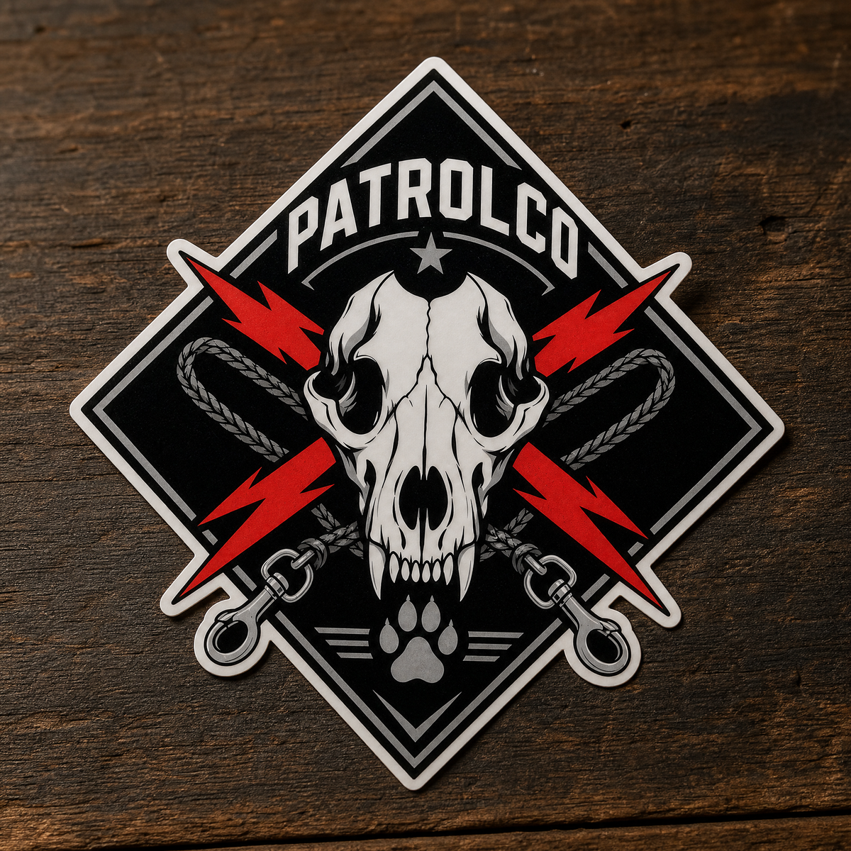 K9 Skull Sticker